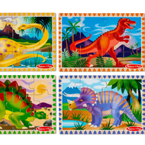 Dinosaur Wooden Jigsaw Puzzles in a Box - Dinosaurs